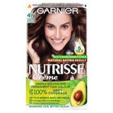 Garnier Nutrisse Permanent Hair Dye Medium Dark Brown 4.5 Beauty at home Sainsburys   