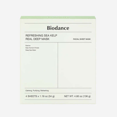 Superdrug BIODANCE Refreshing Sea Kelp Real Deep Hydrogel Face Mask 1PC- Buy online at McGrocer