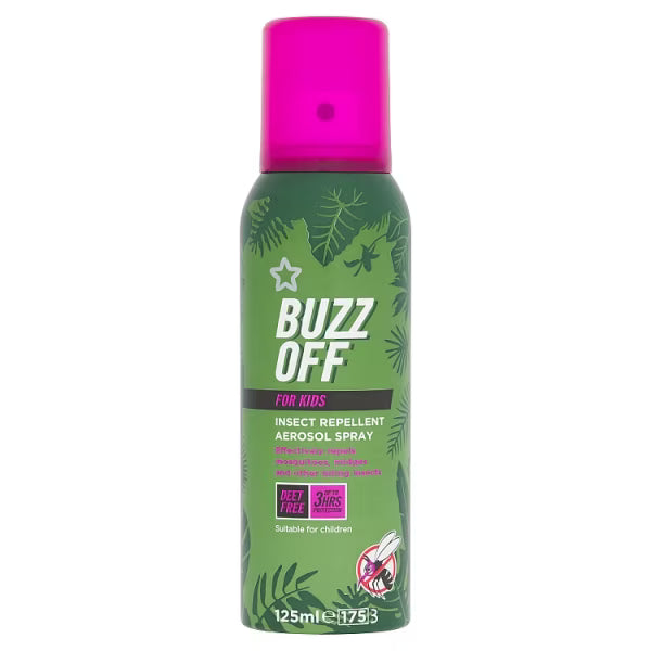 Superdrug kids insect repellent aerosol 125ml (British brand)