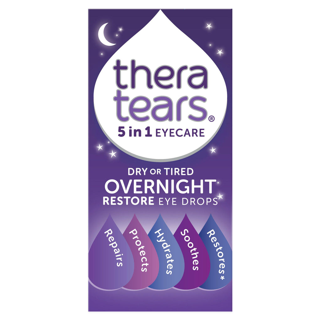 Theratears 5 In 1 Eyecare Dry Or Tired Overnight Restore Eye Drops 10ml