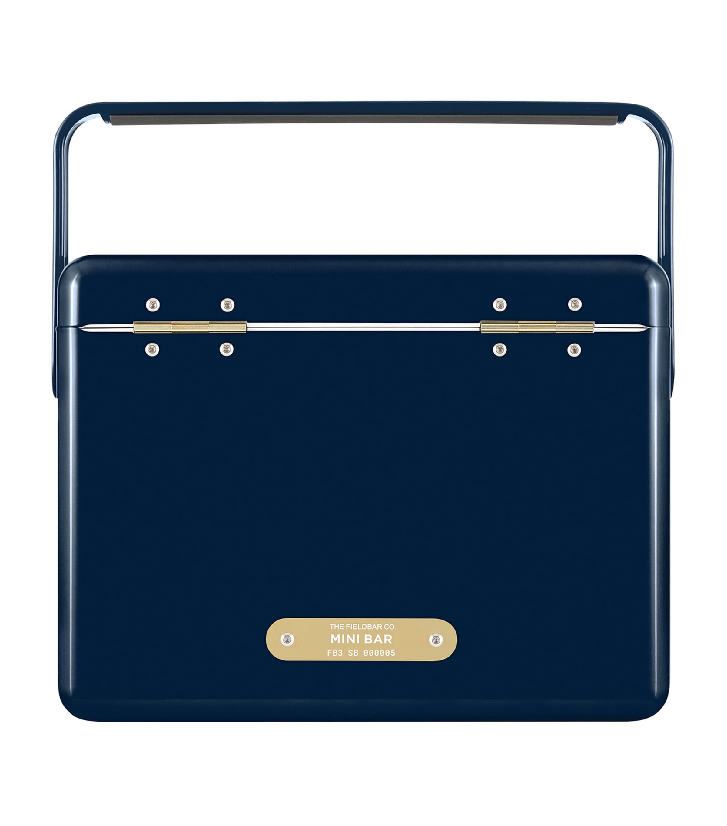Fieldbar Mini Bar Cooler Box with Leather Sling 4L - British product
