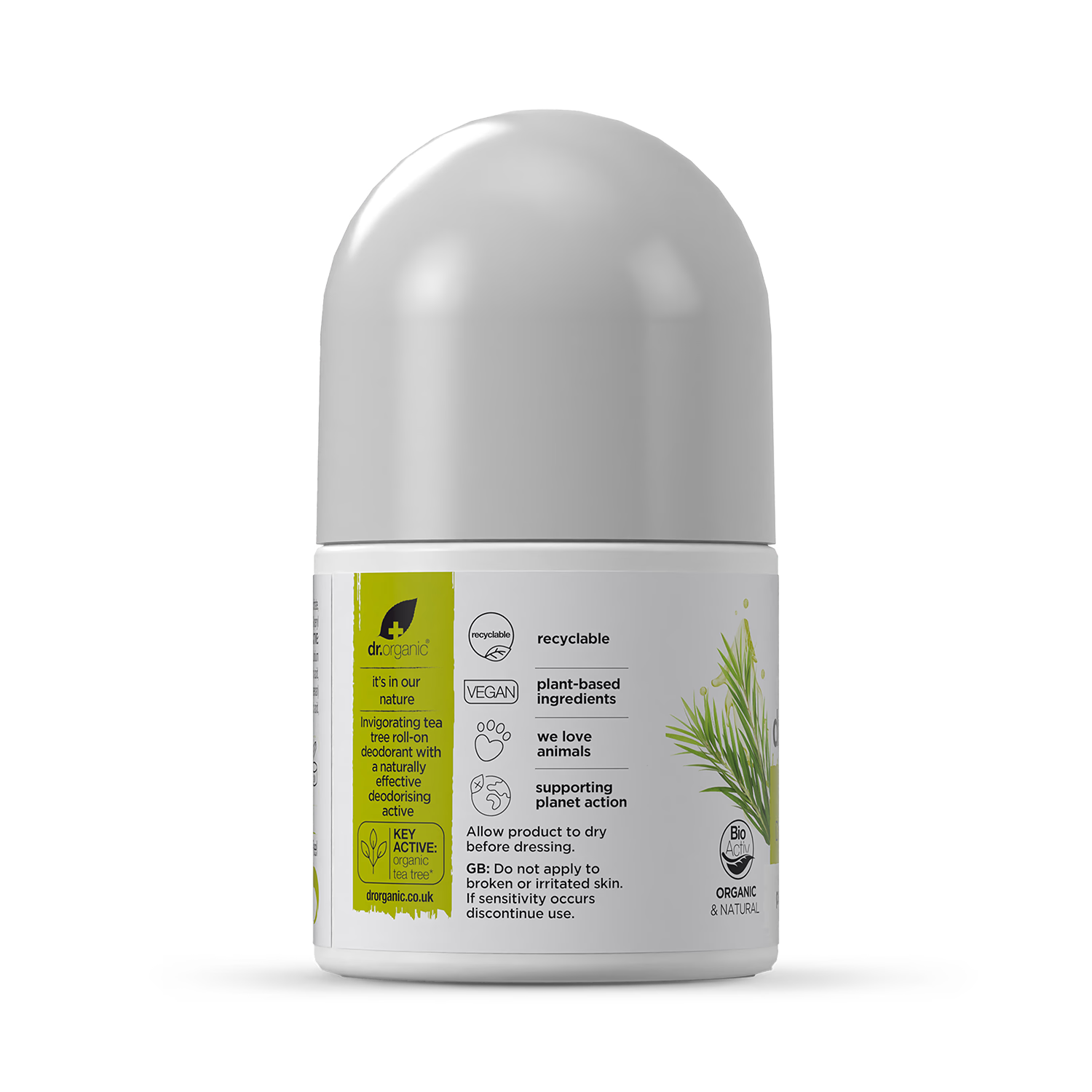 Dr Organic Tea Tree Deodorant Stick 50ml - British product