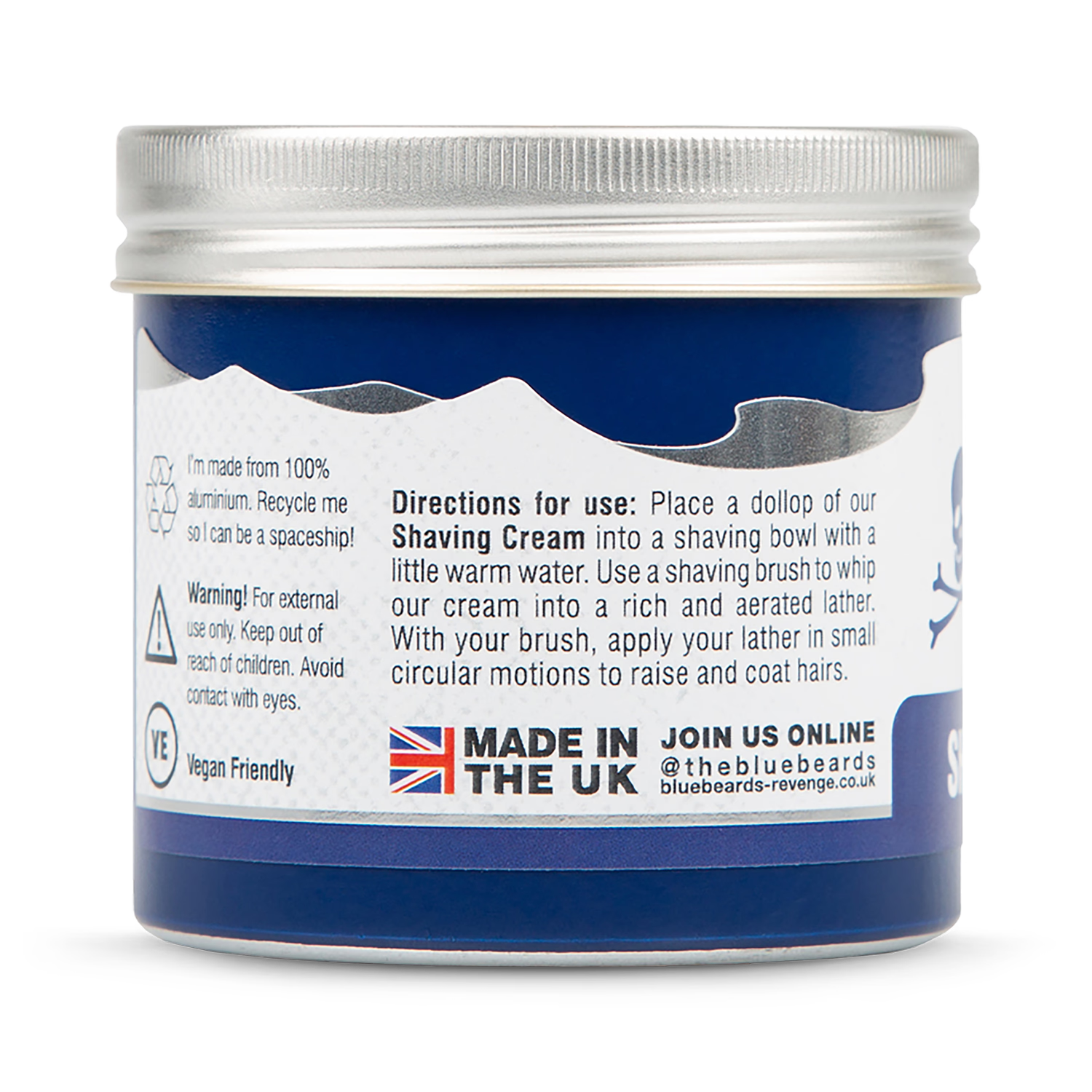 The Bluebeards Revenge Deluxe shaving cream 100ml, UK version