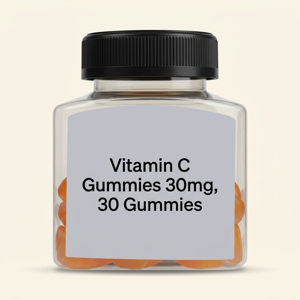Holland & Barrett kids vitamin C gummies orange flavour 30mg (British brand)
