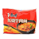 Master Kong artificial braised beef flavour instant noodles (British brand)