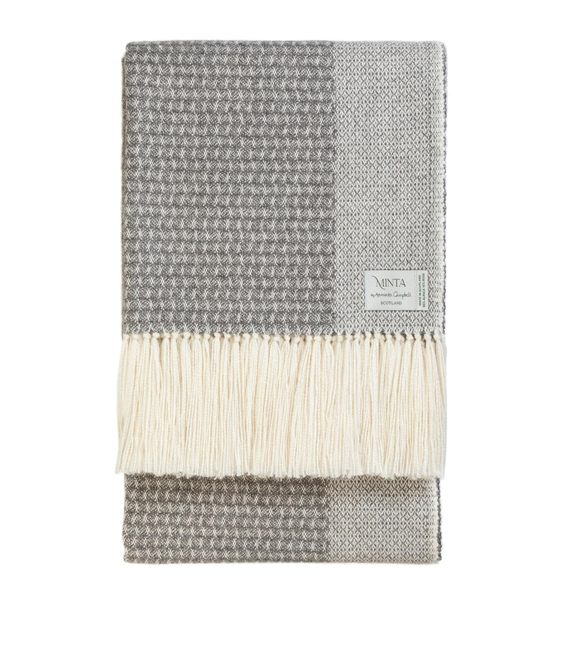 Araminta Campbell Alpaca-Blend Willow Throw 150cm x 230cm - British product
