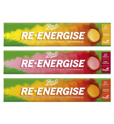 Boote Re-Energise Tablets Bundle x 3 General Health & Remedies Boots   