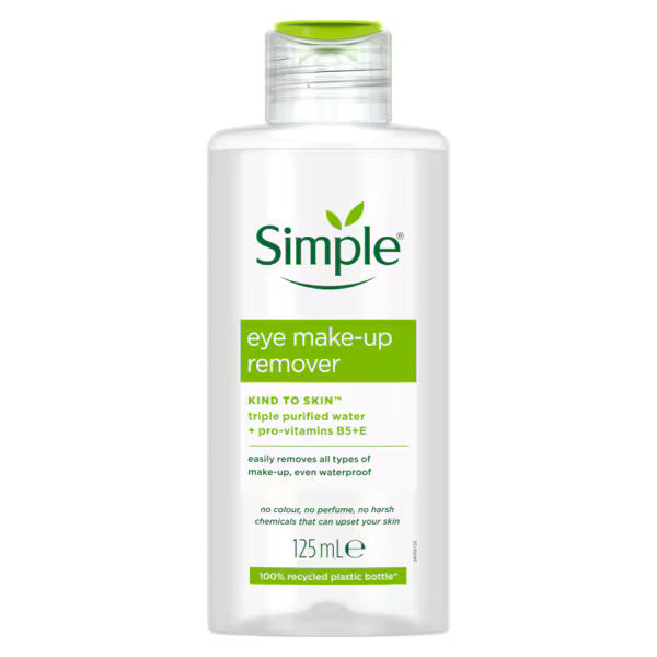 Simple Kind to Skin Eye Make-Up Remover 125ml (British brand)