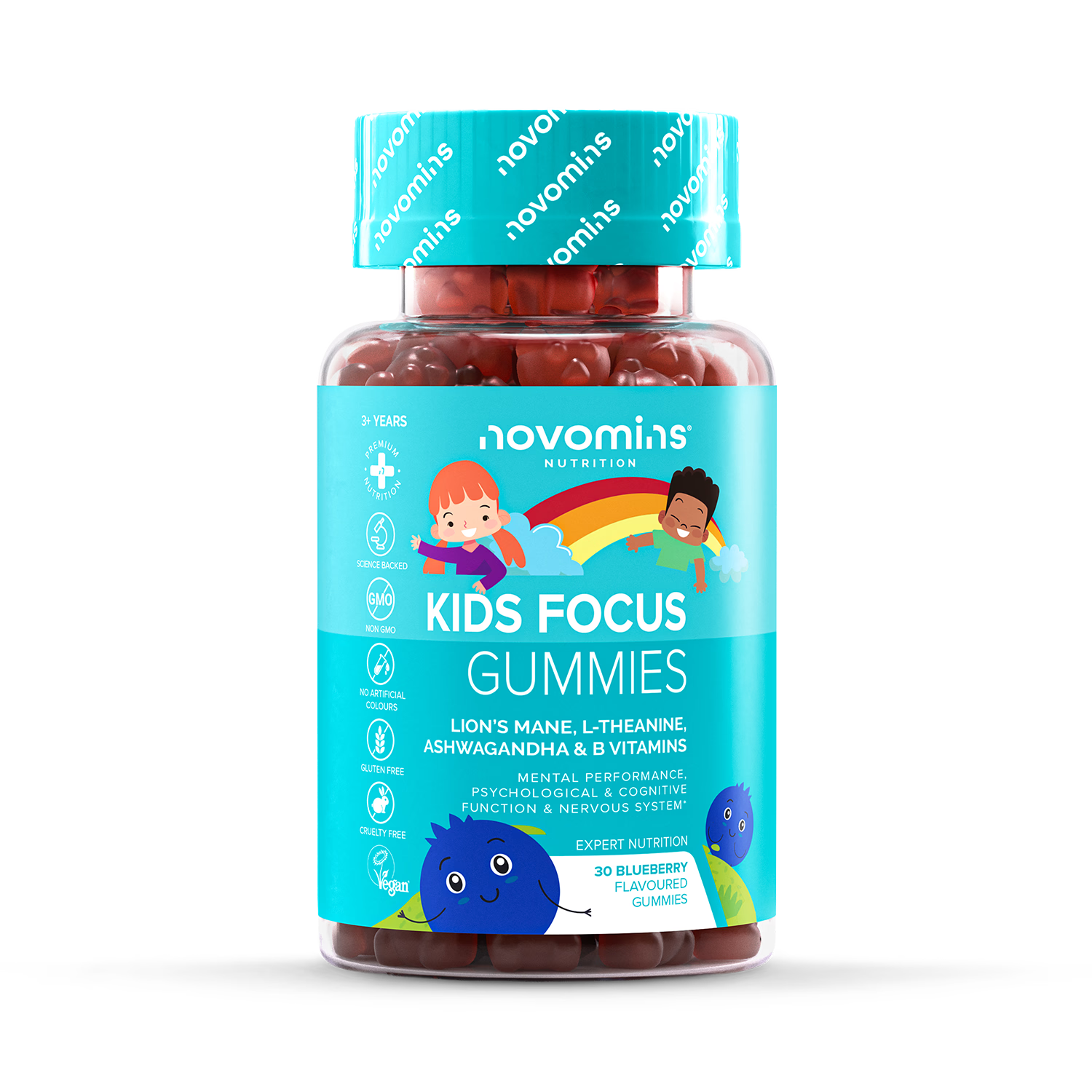 Novomins kids focus gummies 30, UK version