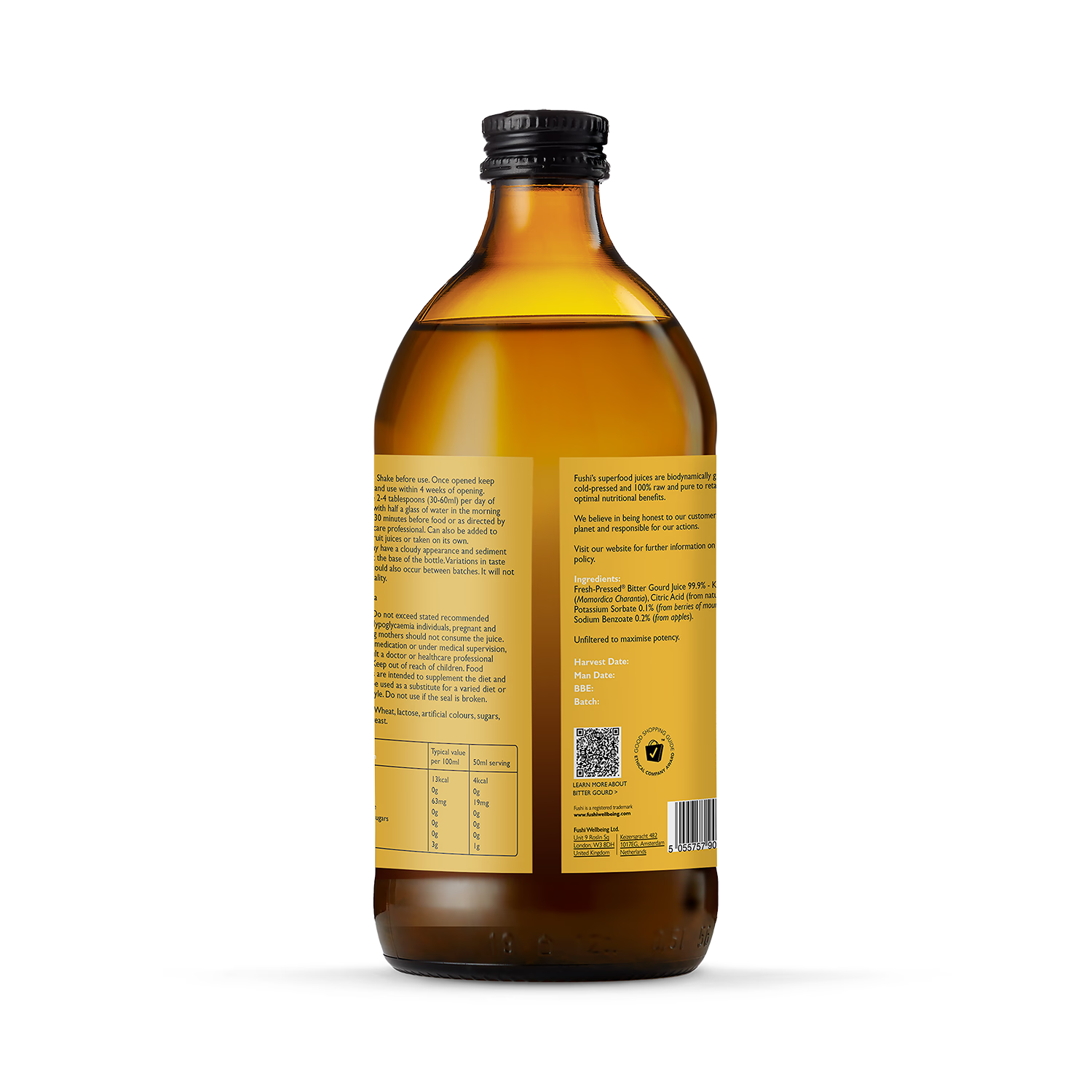 Fushi bitter gourd juice 500ml, UK version