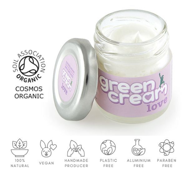 The Green Woman LOVE deodorant and body butter gift set, UK version