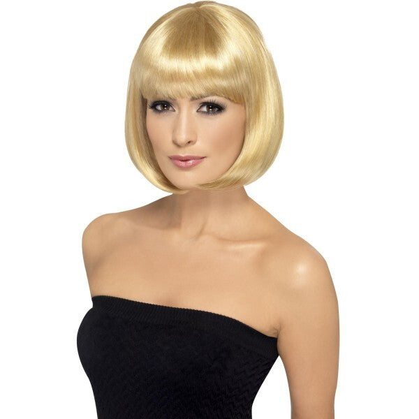 Smiffys Partyrama short bob wig with fringe (British brand)