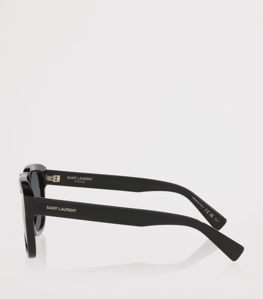 Saint Laurent SL 558 rectangular acetate sunglasses, imported from the UK