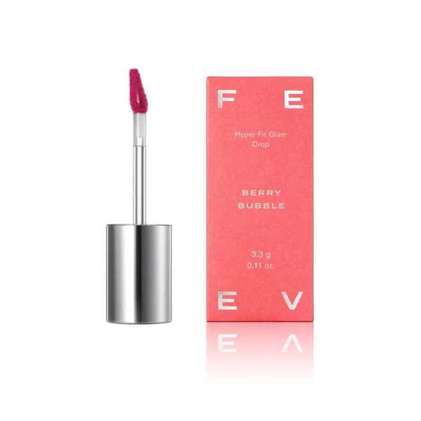 FEEV Glam Drop Gloss Tint Berry Bubble 3.3g, UK version