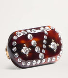Valentino Garavani crystal-embellished V hair clip (British brand)