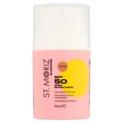 Superdrug St Moriz SPF50 Tonet Ansiktssolkrem 50ml- Kjøp online hos McGrocer