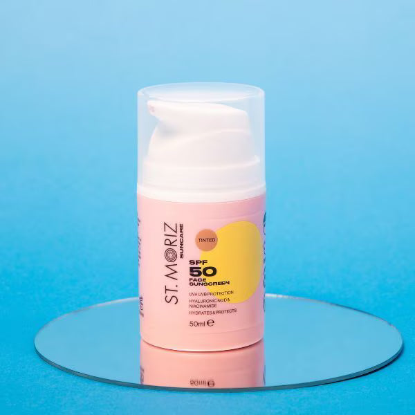 St Moriz SPF50 Tinted Face Sunscreen 50ml (British brand)