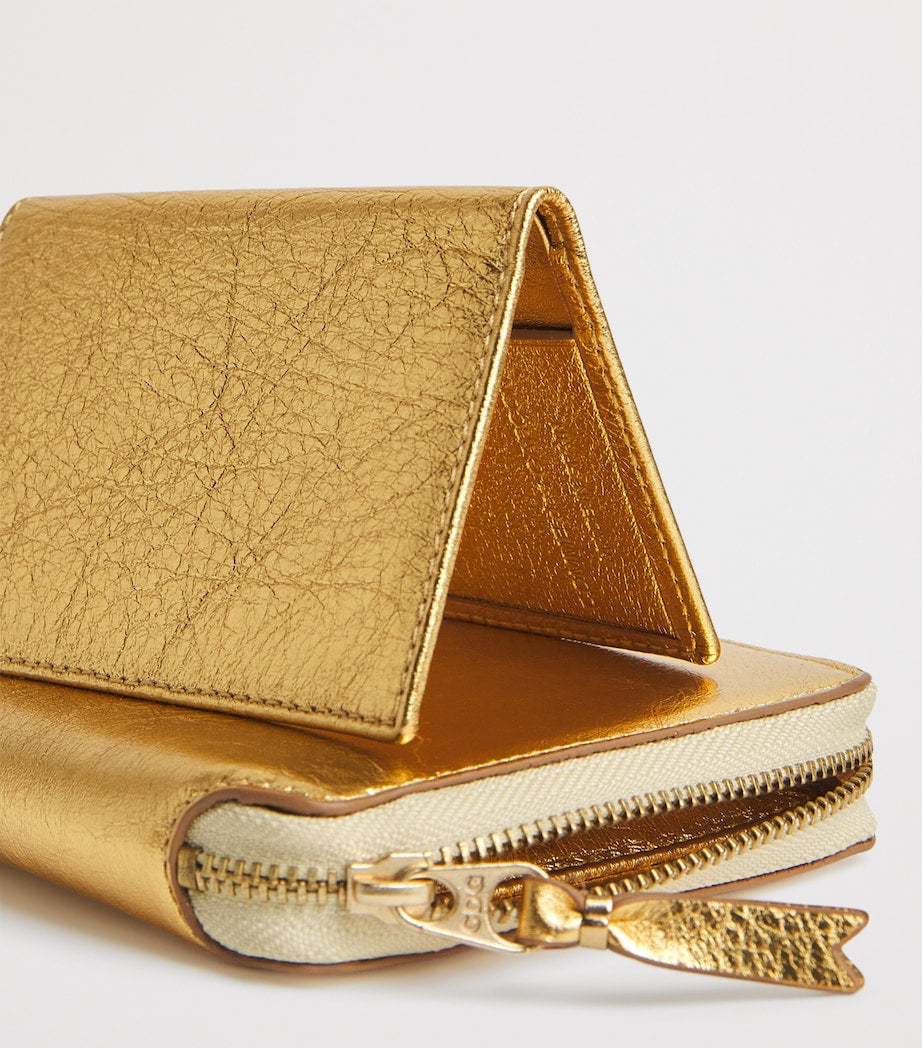 Comme des Garçons small leather pouch 11x9.5cm, UK version