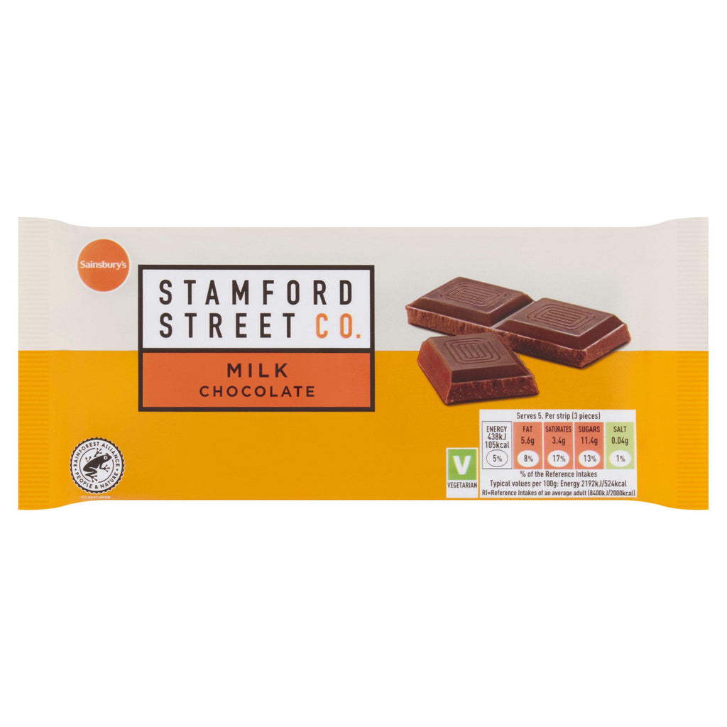 Stamford Street Co. Milk Chocolate 100g