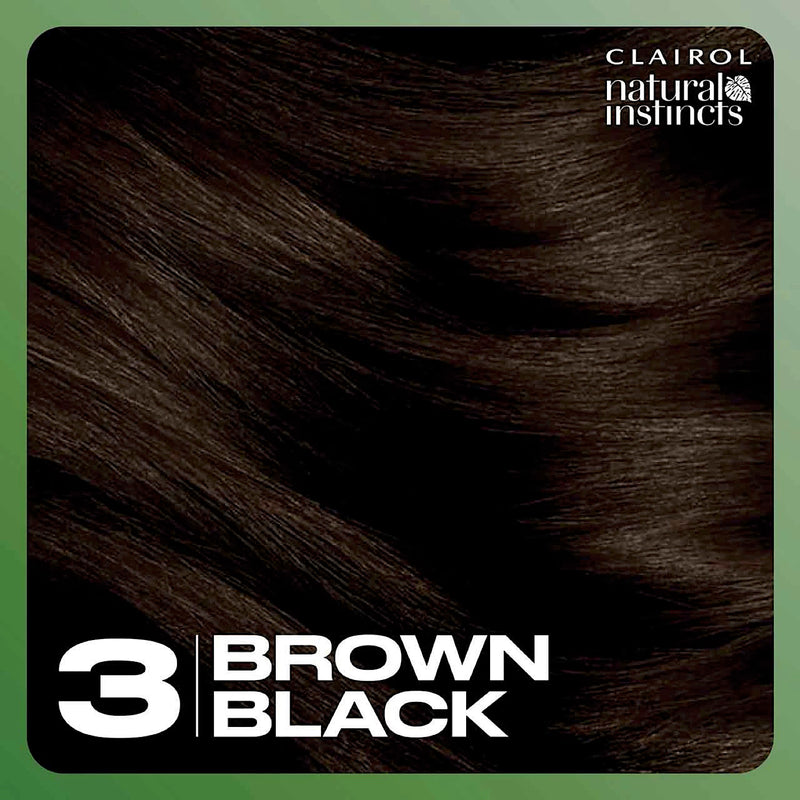 Clairol Natural Instincts Brown Black 3 hair dye, UK version