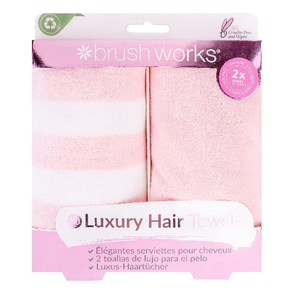 Brushworks Luxury Hair Towels - 2 Pack GOODS Superdrug   