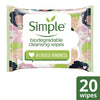Simple Kindness Edition Cleansing Face Wipes 20 Pack (British brand)