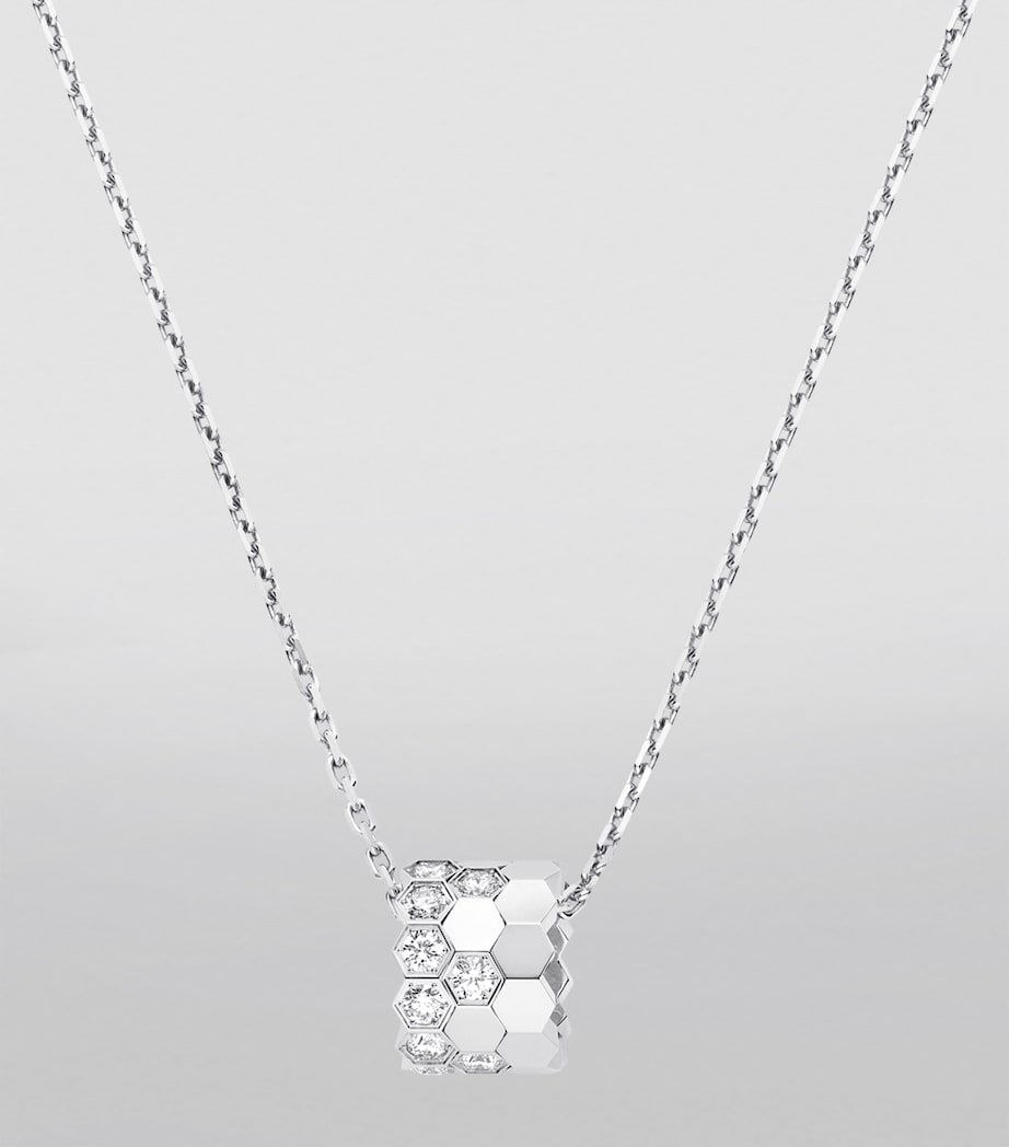 Chaumet Bee de Chaumet medium white gold diamond necklace (British brand)