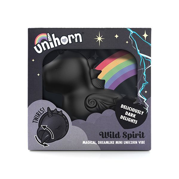 Unihorn Wild Spirit vibrator with twirling tip, imported from the UK