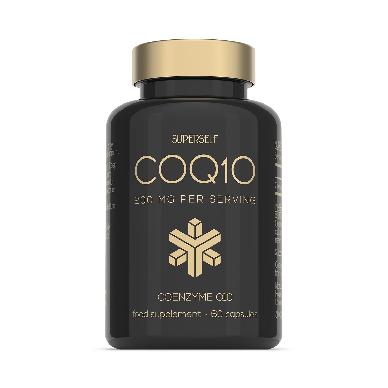 SuperSelf CoQ10 coenzyme Q10 200mg 60 capsules - British product
