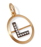 Annoushka yellow gold diamond L pendant - British product