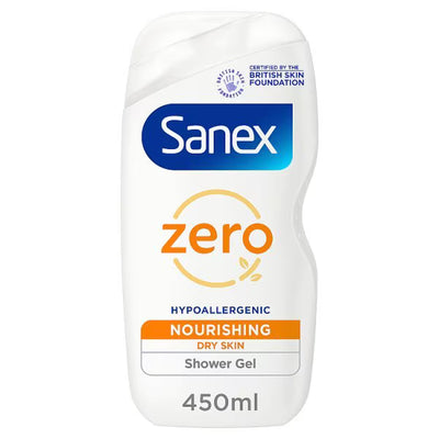 Superdrug Sanex Zero% Dry Skin Shower Gel 450ml- Buy online at McGrocer