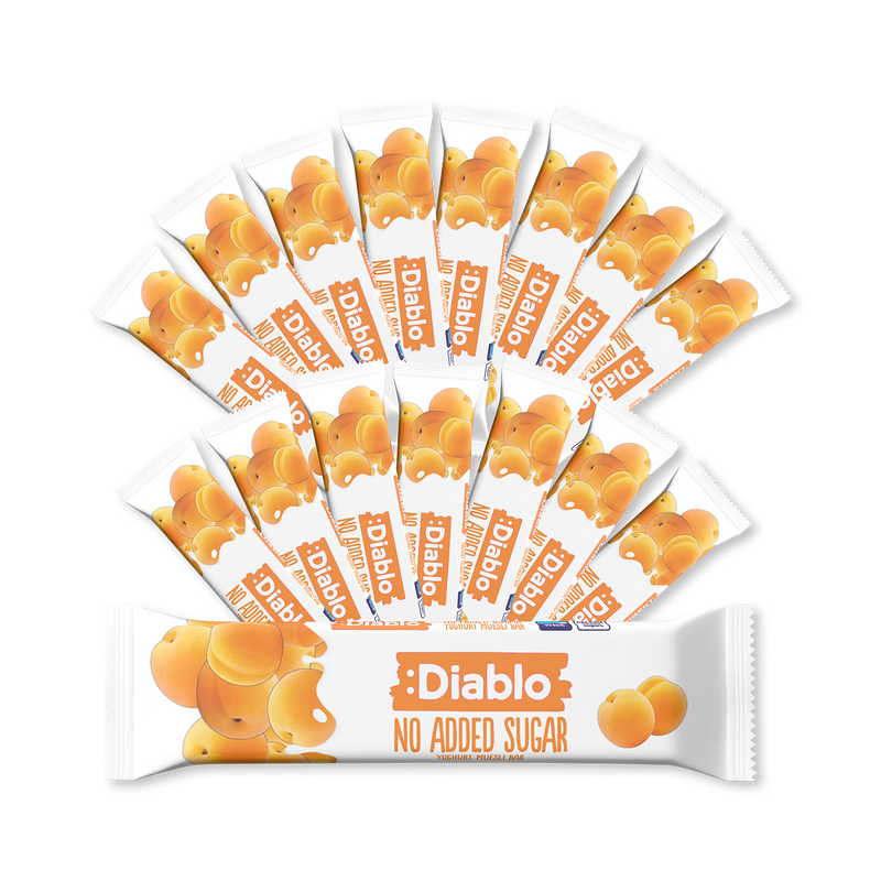 Diablo apricot muesli bar no added sugar 30g, UK version
