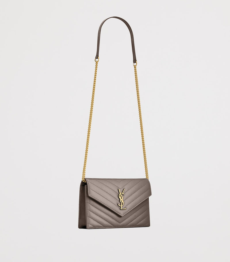 Saint Laurent calfskin envelope chain wallet - British product