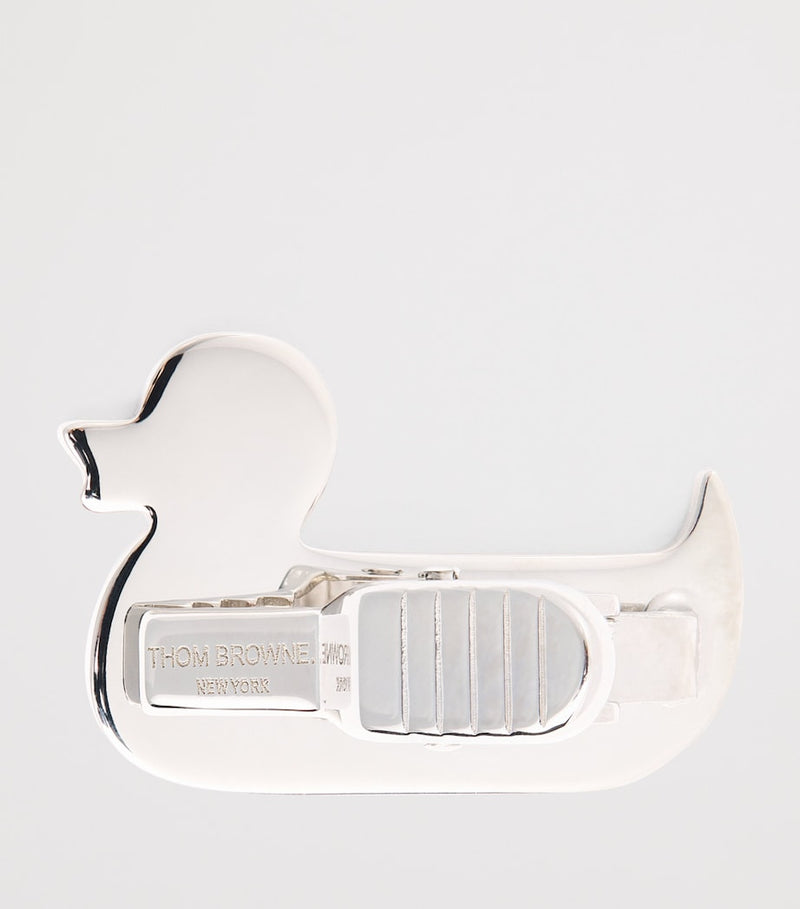 Thom Browne sterling silver duck tie bar, UK version