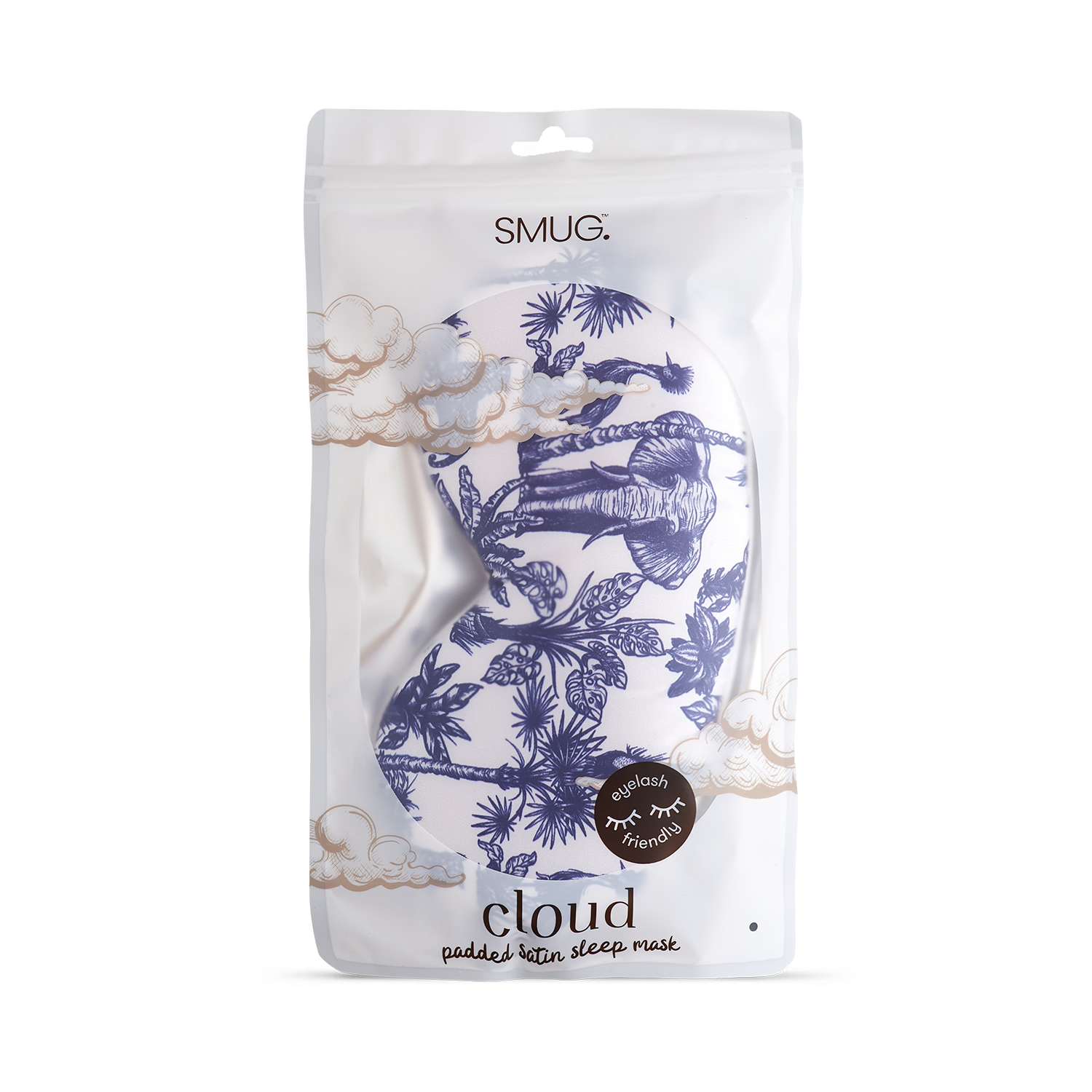 Smug Cloud sleep mask elephant design, UK version