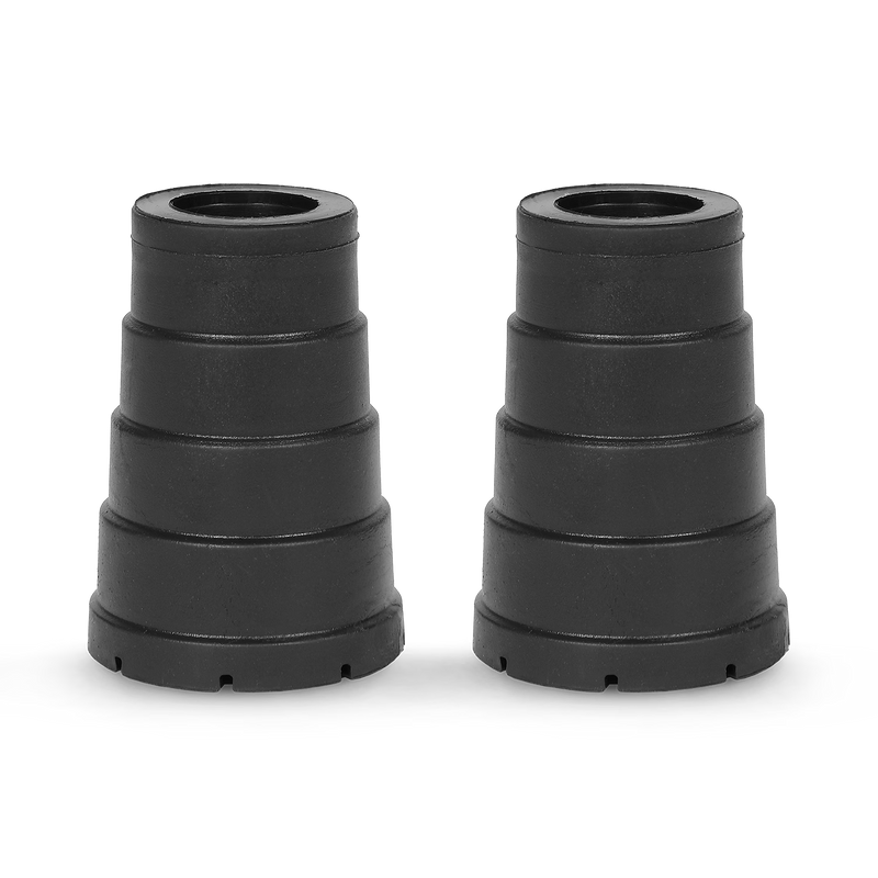 Cool shock absorbing crutch ferrules 19mm pair, imported from the UK