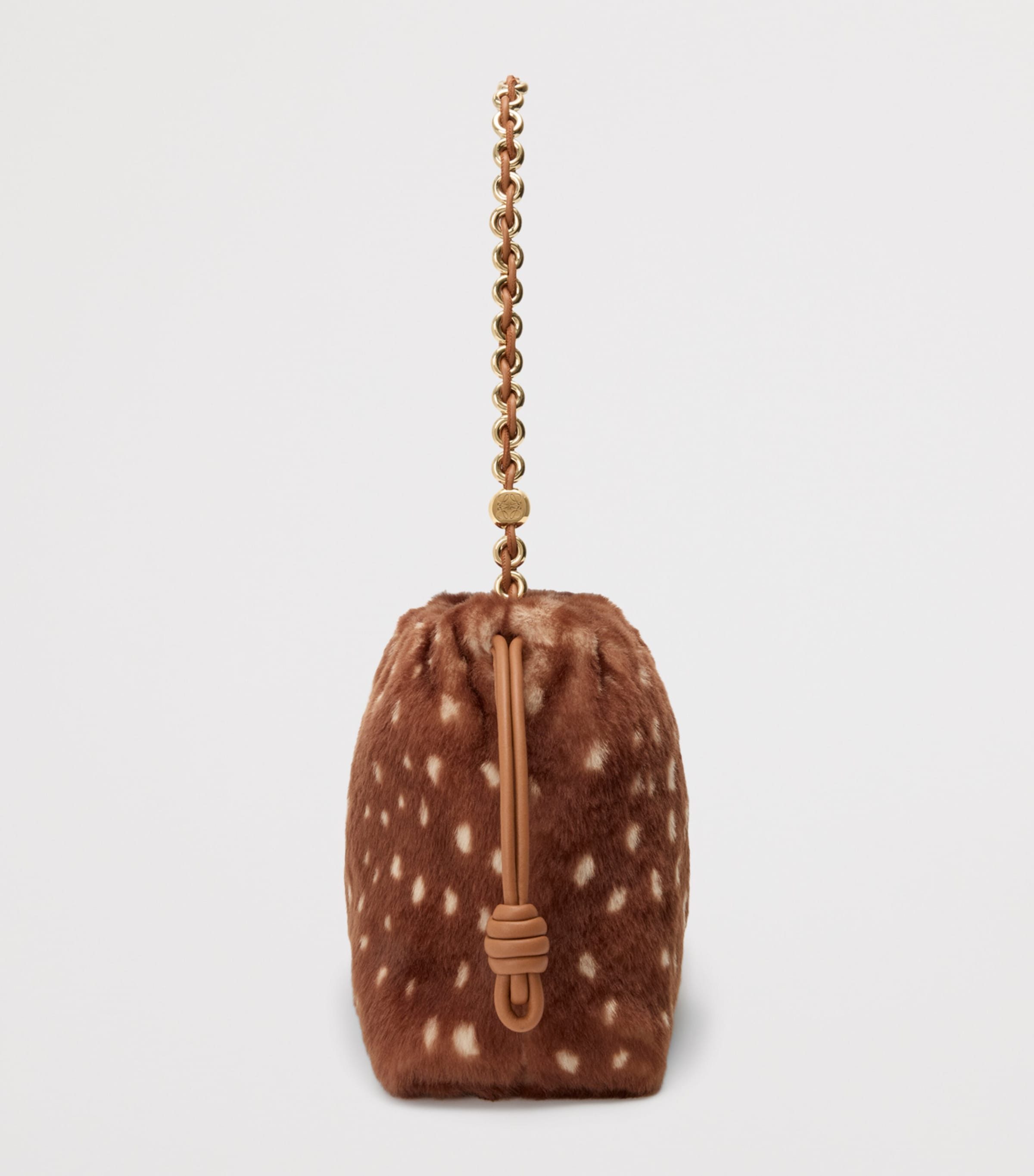 LOEWE medium shearling Flamenco shoulder bag, imported from the UK
