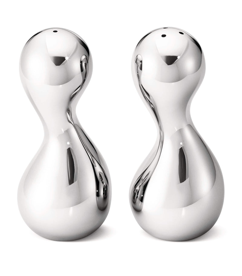 Georg Jensen Cobra salt and pepper shakers, UK version