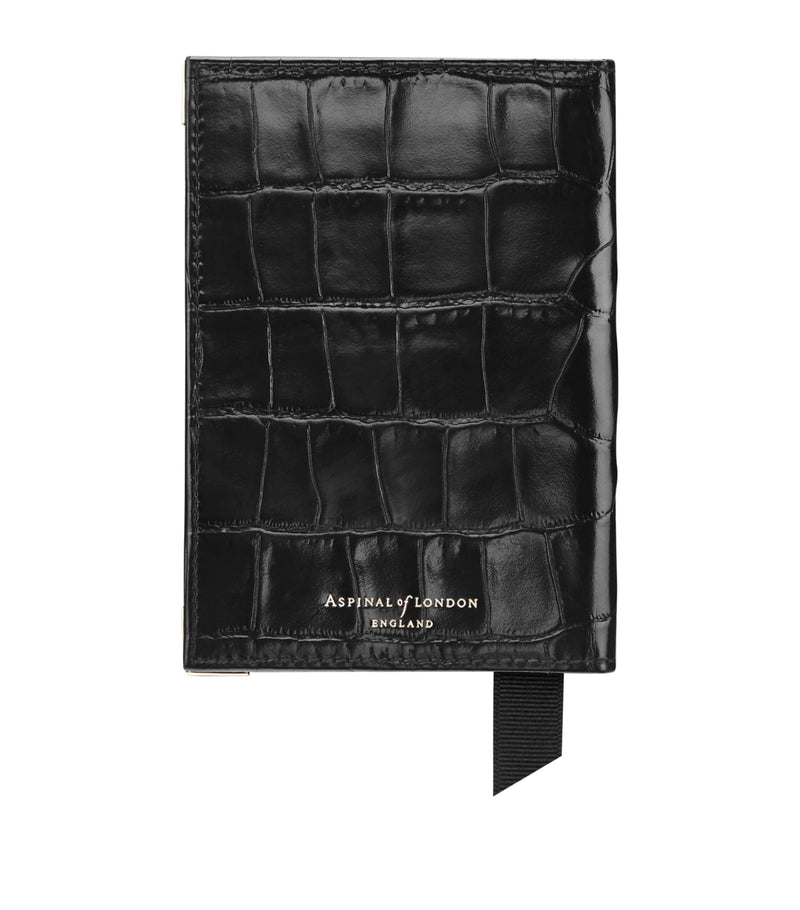 Aspinal of London croc-embossed passport cover - British product