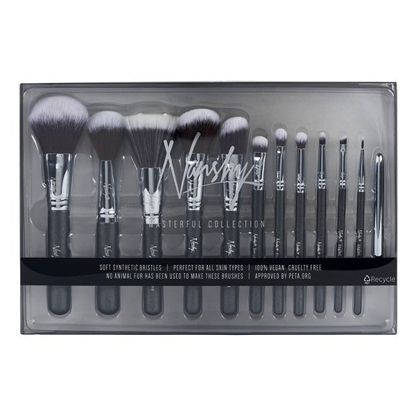 Nanshy 12 Piece Masterful Collection Brush Set (Black) GOODS Superdrug   