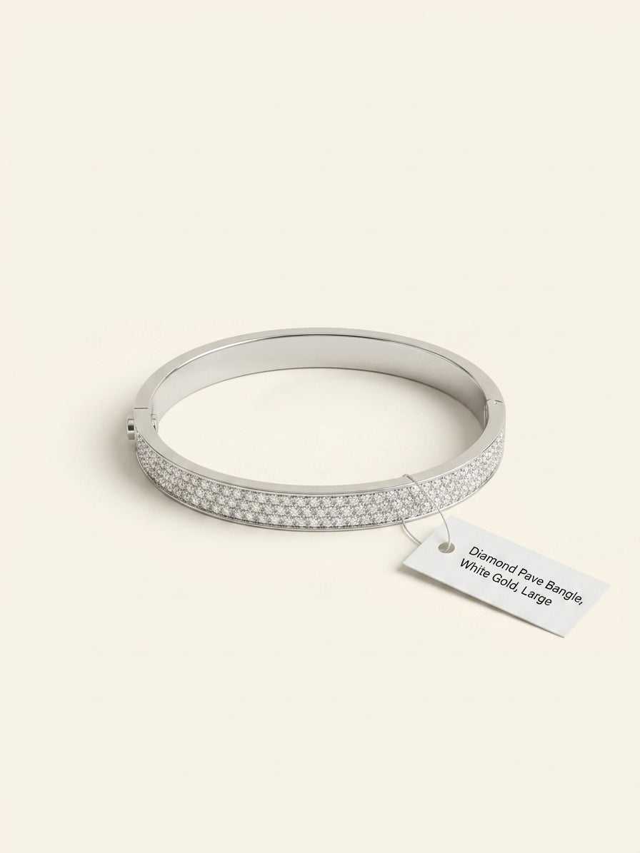 Cartier LOVE diamond bracelet 18ct white gold, UK version
