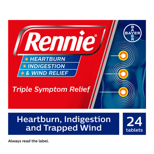 RennieTriple sympton Relief  x24 stomach & bowel Sainsburys   