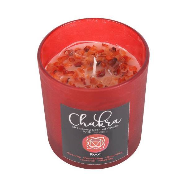 Something Different Strawberry Root Chakra scented candle, UK version