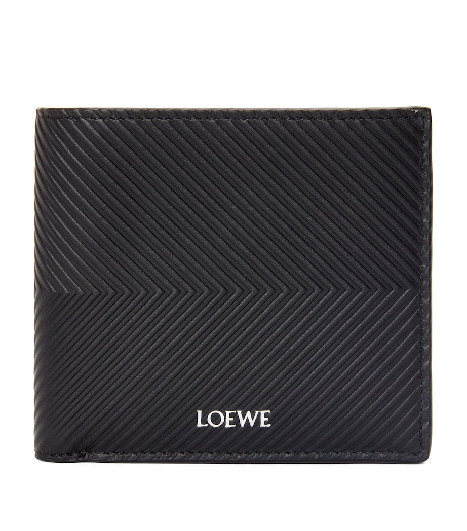 LOEWE textured calfskin bifold wallet eight card slots - British product