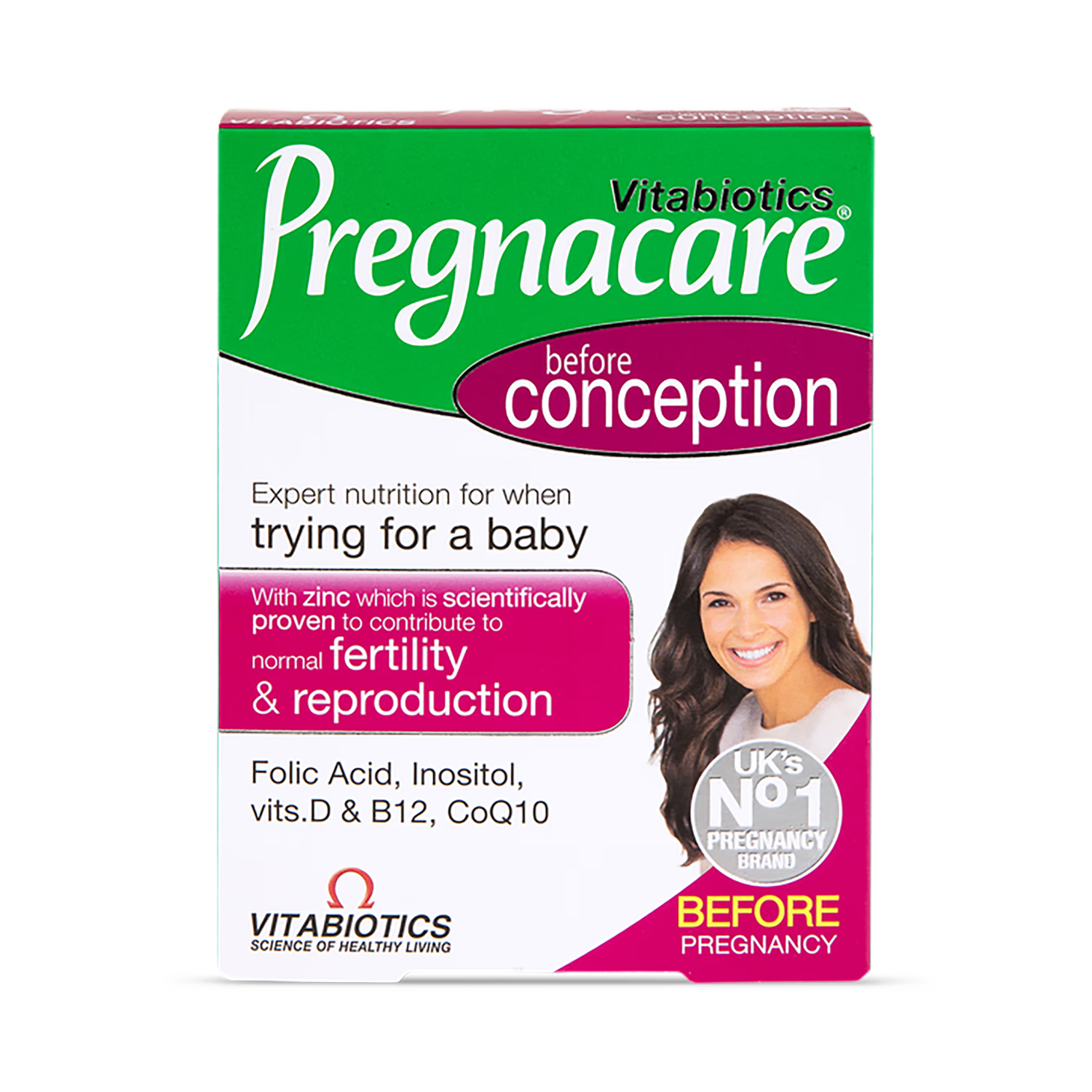 Vitabiotics Pregnacare Conception 30 Tablets (British brand)