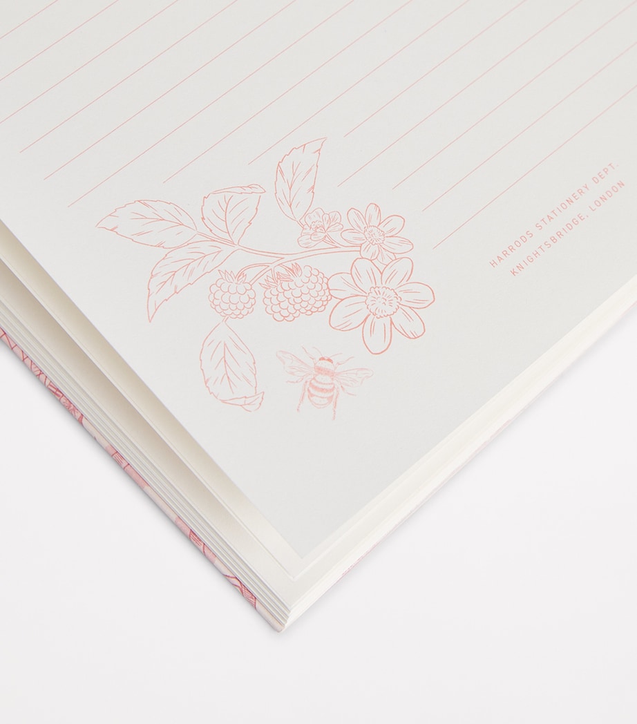 Harrods toile A5 notebook, UK version