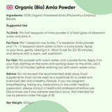 Organic amla powder vitamin C supplement (British brand)