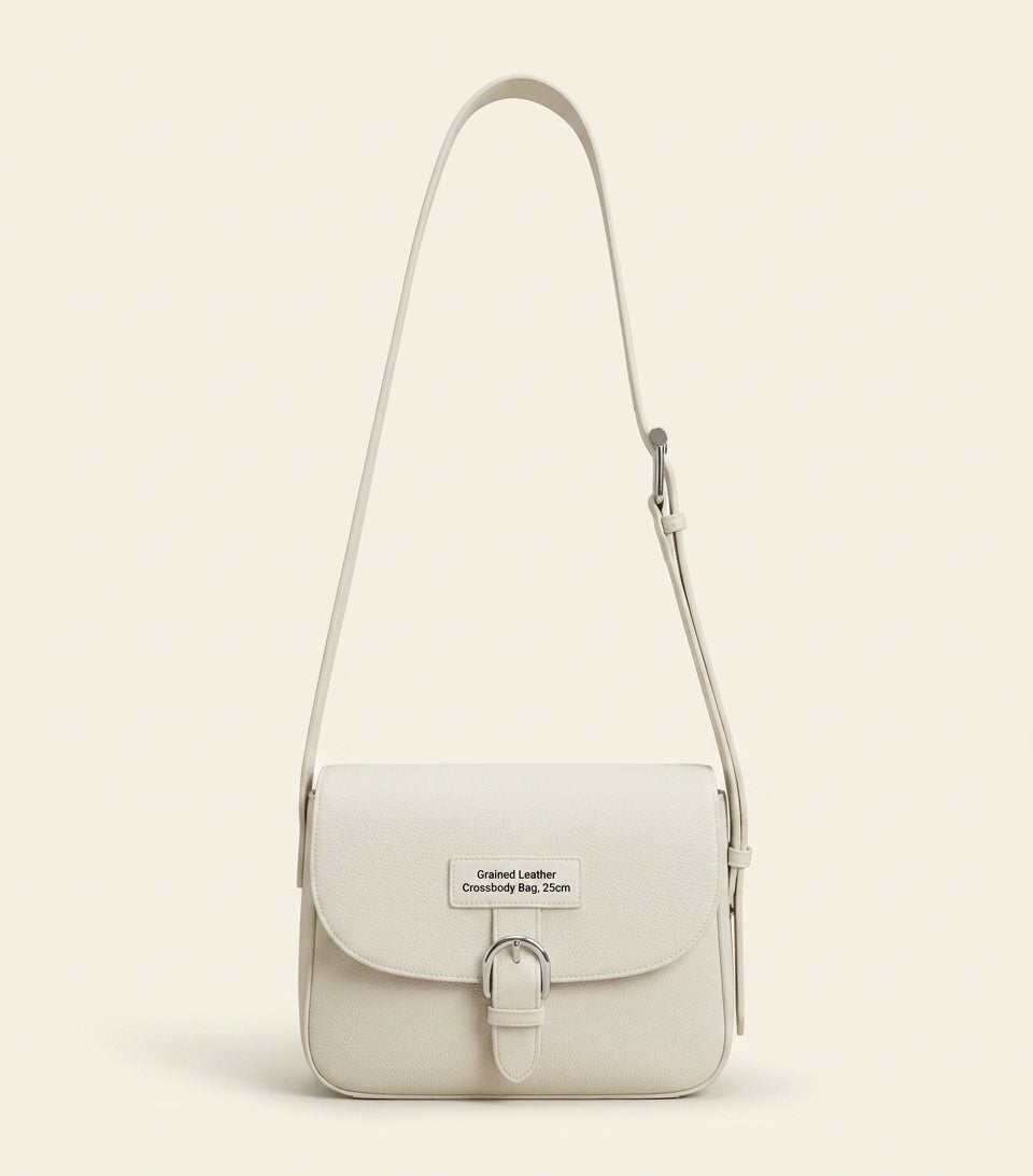 Alexander McQueen leather sling bag with asymmetric design, UK version