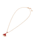 Bvlgari Divas' Dream necklace rose gold carnelian diamond (British brand)