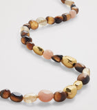 Monica Vinader gold vermeil gemstone beaded necklace, UK version